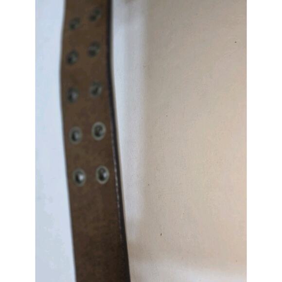 Men's Size 38 NT Jeans Genuine Leather Belt (Color: Saddle Brown) New - Picture 3 of 8